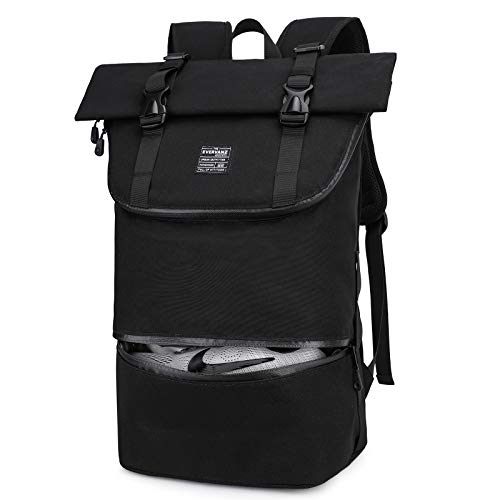 EverVanz Laptop-Rucksack, Wasserfester Wanderrucksack, Sporttasche mit Schuhfach, Leichter Tagesrucksack, Stylische Schultasche…