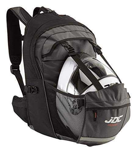 JDC Motorrad Rucksack Wasserdicht mit Helmhalterung/Träger 24Lerweiterbar bis 36L – Frontier